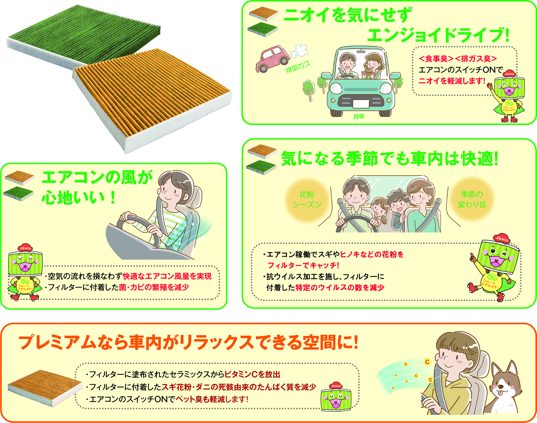 クリーンエアフィルター | ネッツトヨタ山口 │ 安心・安全の快適